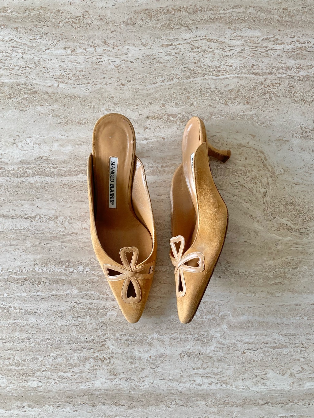 Vintage Manolo Blahnik Cutout Mule Heels